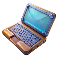 magnificent vintage Gaming Laptop with Mechanical Keyboard Transparent Background png