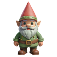 vibrant contemporary Garden Gnome Cutout with Pointed Hat authentic png