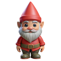 impressive vintage Garden Gnome Isolated with Red Hat authentic png