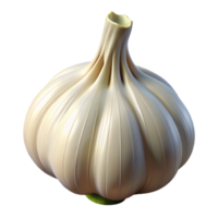 elegant rustic Garlic Bulb Isolated with White Cloves genuine png