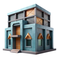 magnificent rustic Geometric Building Facade Cutout Element high quality png