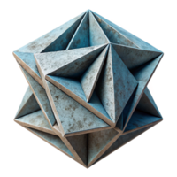 vibrant artistic Geometric Sculpture Angular Design Cutout detailed png