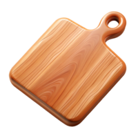 elegant minimalist Wooden Cutting Board Top View Isolated original png