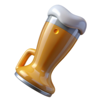 magnificent artistic Glass Beer Boot Isolated on Transparent Background authentic png