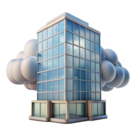 stunning traditional Glass Building Reflection Cloud Patterns Transparent Element high resolution png