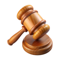 stunning abstract Wooden Gavel Side View with Sound Block Cutout high resolution png