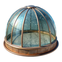 serene modern Glass Dome Structure Sky View Transparent Element detailed png