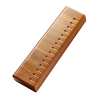 wonderful rustic Wooden Ruler Angled View Transparent Background exclusive png