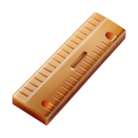 extraordinary traditional Wooden Ruler with Metric Measurements Transparent Background high quality png