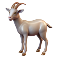 magnificent minimalist Goat Standing Side View Transparent Background professional png