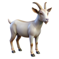vibrant traditional Goat Standing Side View Transparent Background high resolution png