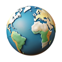 elegant minimalist World Map with Highlighted Continents Isolated detailed png