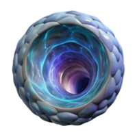 impressive abstract Wormhole Tunnel Visualization Isolated Transparent Background professional png