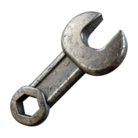 serene modern Wrench Front View Cutout authentic png