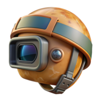 dramatic traditional Gopro Camera Mounted on Helmet Transparent Background genuine png