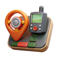 wonderful modern Gps Device on Tractor Dashboard Cutout Element high quality png