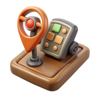 wonderful modern Gps Device on Tractor Dashboard Cutout Element png
