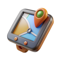 beautiful rustic Gps Device Showing Coordinates on Screen Transparent Background png