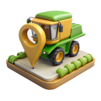 impressive traditional Gps Tracking Device on Tractor Transparent Background exclusive png