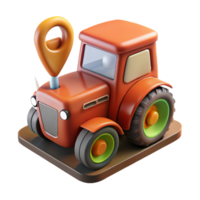 extraordinary modern Gps Tracking Device on Tractor Transparent Background detailed png