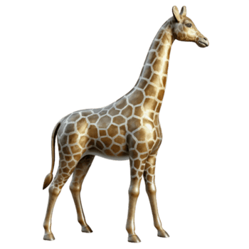 Maravilhoso abstrato gracioso girafa silhueta Cortar fora isolado autêntico png