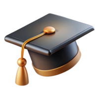 serene rustic Graduation Cap Black and Gold Tassel Transparent Background genuine png