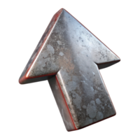 beautiful rustic Graffiti Arrow Cutout Directional Design premium png