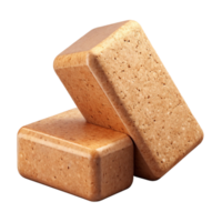 extraordinary rustic Yoga Blocks Cork Material Transparent Background high quality png