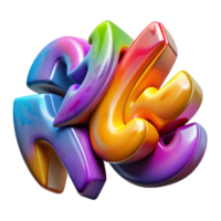dramatic rustic Graffiti Wildstyle Letters Colorful Transparent Background authentic png