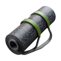 vibrant contemporary Yoga Mat Carrier Strap Black Adjustable Isolated Element authentic png