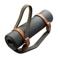 serene modern Yoga Mat Carrier Strap Black Adjustable Isolated Element premium png