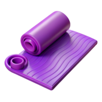 elegant classic Yoga Mat Purple Non Slip Cutout Transparent Background professional png