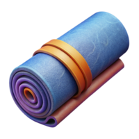 serene creative Yoga Mat Rolled Up Purple Isolated Cutout original png