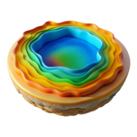 impressive modern Grand Prismatic Spring Vivid Colors Isolated Element authentic png