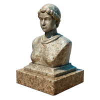 impressive traditional Granite Statue Polished Surface Isolated Cutout detailed png