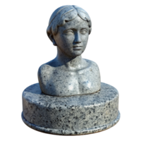 impressive artistic Granite Statue Polished Surface Isolated Cutout premium png