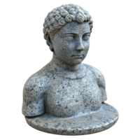 magnificent modern Granite Statue Textured Surface Isolated premium png