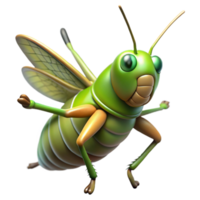magnificent artistic Grasshopper Jumping Transparent Background high resolution png