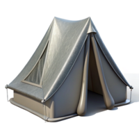 extraordinary abstract Gray Camping Tent Front View Transparent Background authentic png