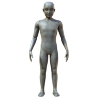 extraordinary modern Gray Mannequin Full Body Front View Isolated genuine png