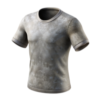 extraordinary minimalist Gray T Shirt Front View with Transparent Background high quality png
