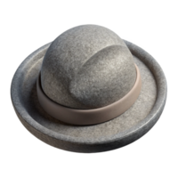 serene minimalist Gray Wool Hat Top View Transparent Background high quality png