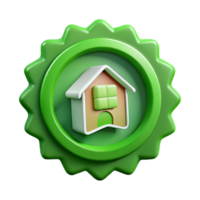 extraordinary rustic Green Building Certification Badge Isolated png