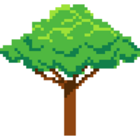 Trees pixel art style. Pixelated tree. 8-bit Tree. png