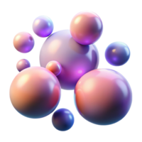 elegant rustic A field of floating orbs with shifting, gradient colors, illuminated by a soft, diffuse light, dreamlike style high quality png
