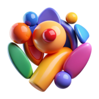 serene rustic An abstract representation of human emotions, expressed through vibrant colors and dynamic shapes, emotional abstract style premium png