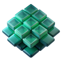 impressive abstract A field of overlapping, translucent squares in shades of deep teal and emerald green, with a subtle, ethereal glow authentic png