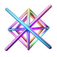 magnificent contemporary A dynamic composition of intersecting laser beams in vibrant neon colors, creating a complex web of light and shadow, with a dark, atmospheric background high quality png
