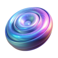 serene vintage A holographic projection of a galaxy, rotating slowly, ethereal lighting, abstract style high resolution png