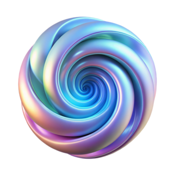 fantastisk klassisk en virvlande virvel av regnbågsskimrande fraktal mönster, upplyst förbi mjuk bioluminescerande ljus, återges i en slät, eterisk stil detaljerad png